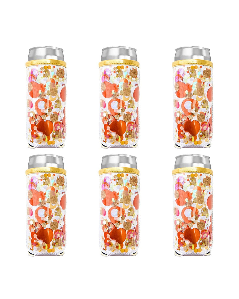 Spirit Squad Confetti Skinny Can Cooler