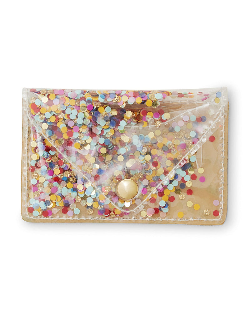 Celebrate Every Day Confetti Stick On Cell Phone Wallet for iPhone or Android