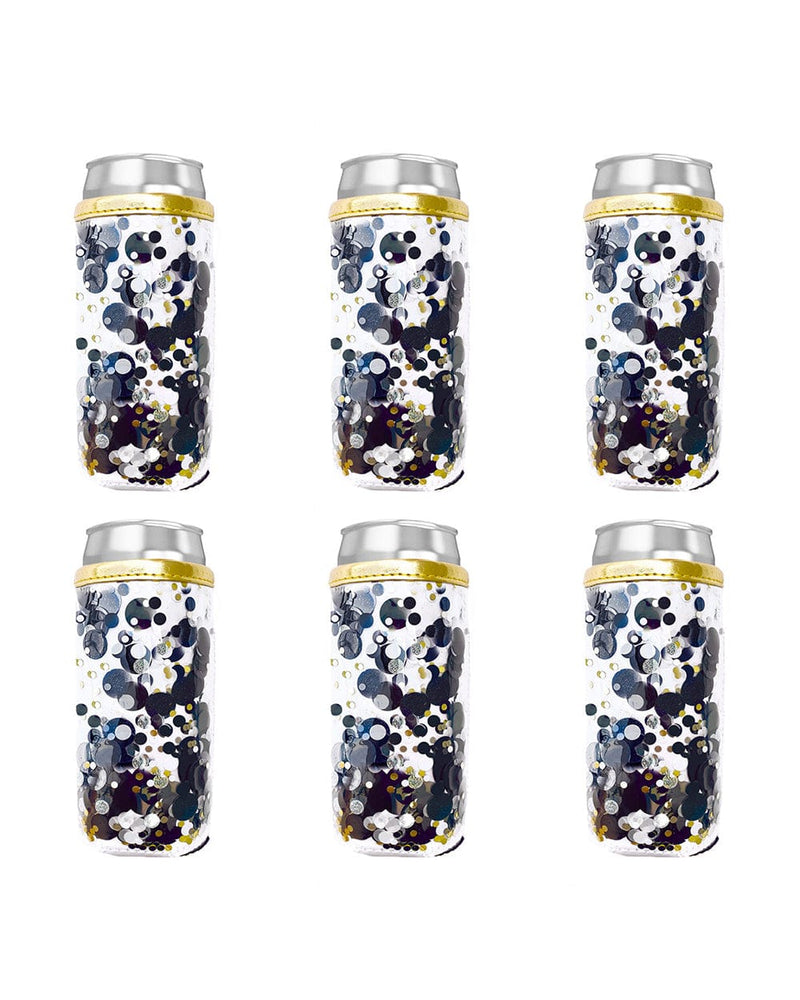 Spirit Squad Confetti Skinny Can Cooler