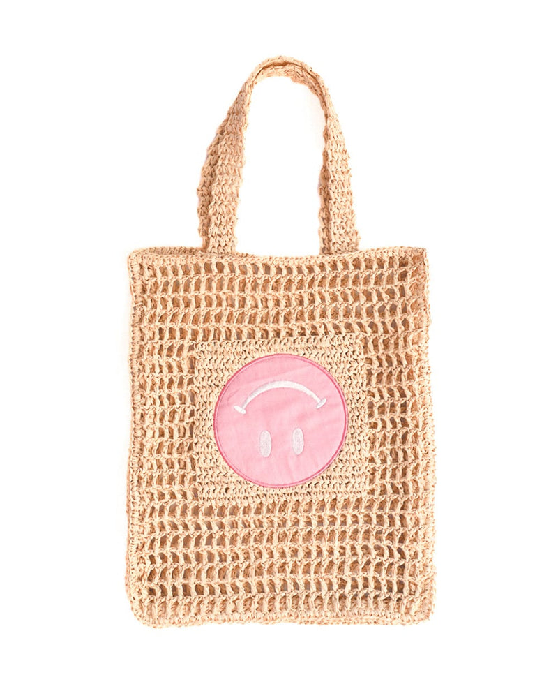 Smiles for Miles Straw Beach Tote Bag | Packed Party