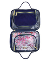 Essentials Confetti Ultimate Travel Bundle with Clear Tote, Pouch, Cosmetic Bag, Vanity and Mini Vanity Bag