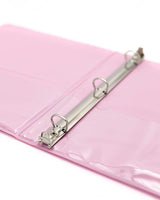 Clear pockets and three rings 1" binder, one inch binder