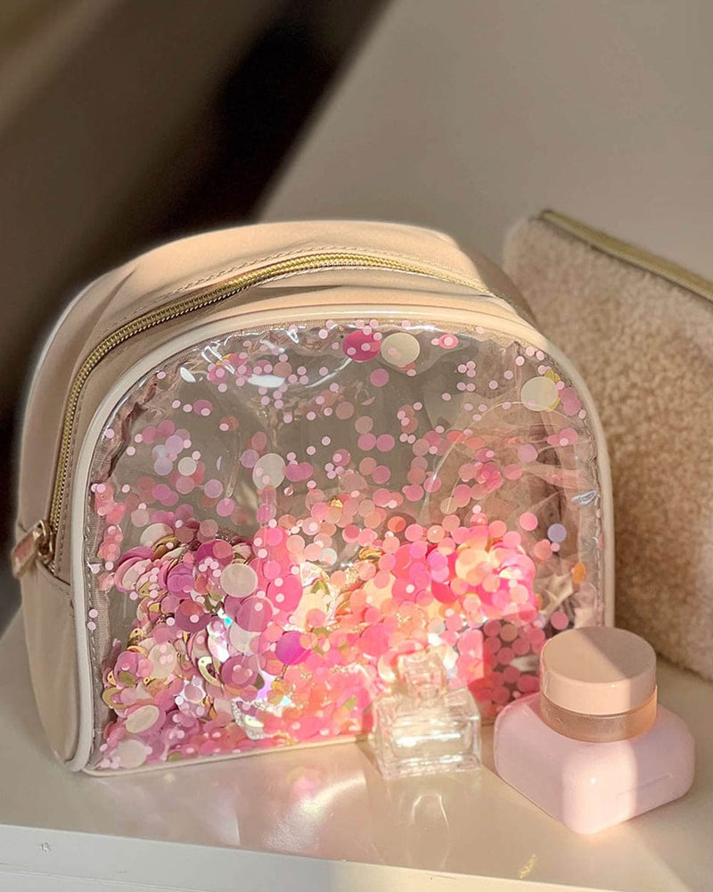 VS MAKEUP BAG CLEAR LOGO COSMETIC BAG