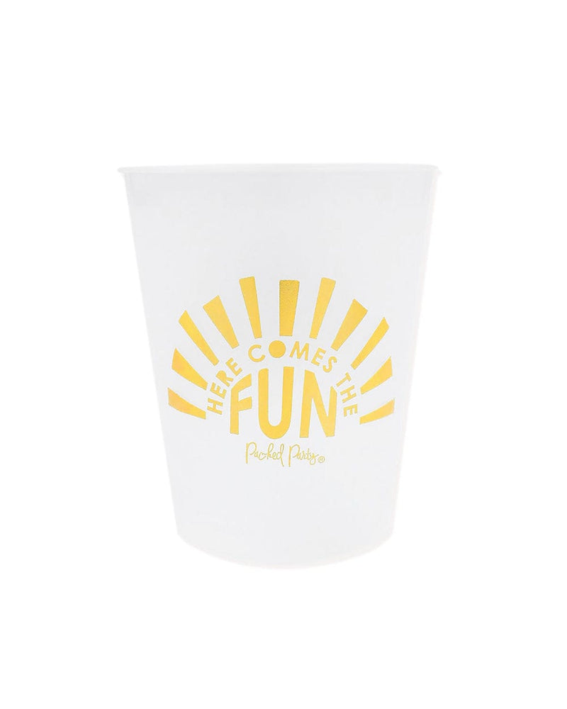 Frosted Plastic Shatterproof Personalized Cups / 50 Count