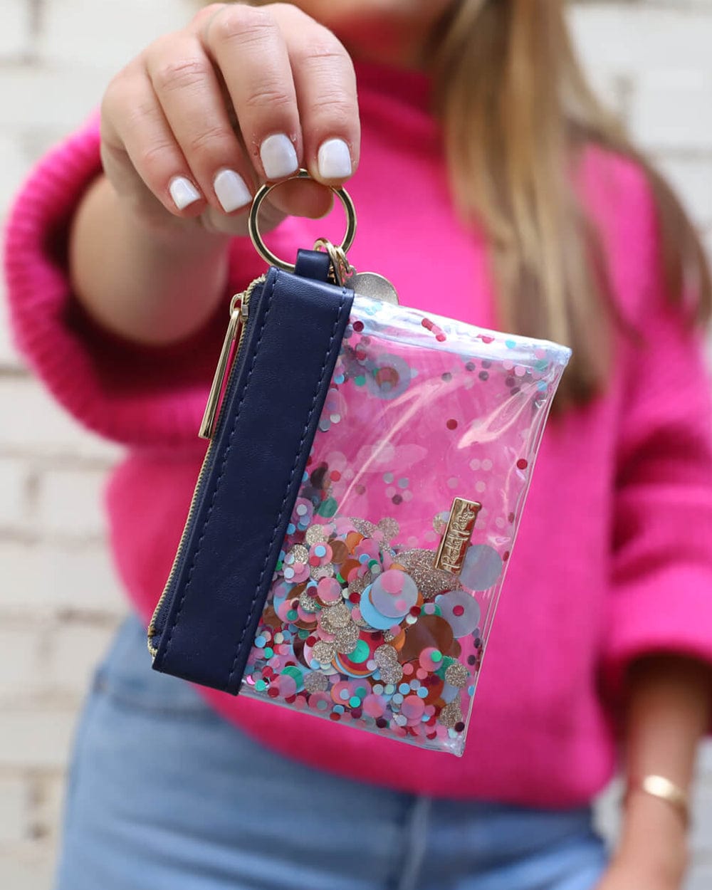 Essentials Confetti Mini Keychain Wallet