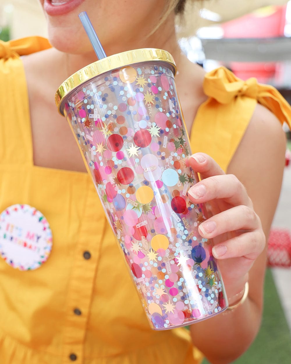 Confetti Print Tumbler