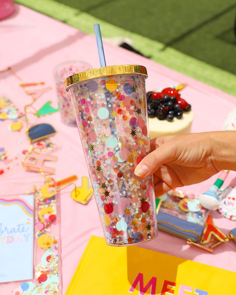 Confetti Print Tumbler