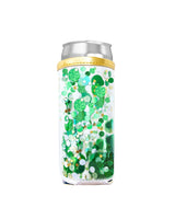 Spirit Squad Orange Burst Confetti Skinny Can Cooler