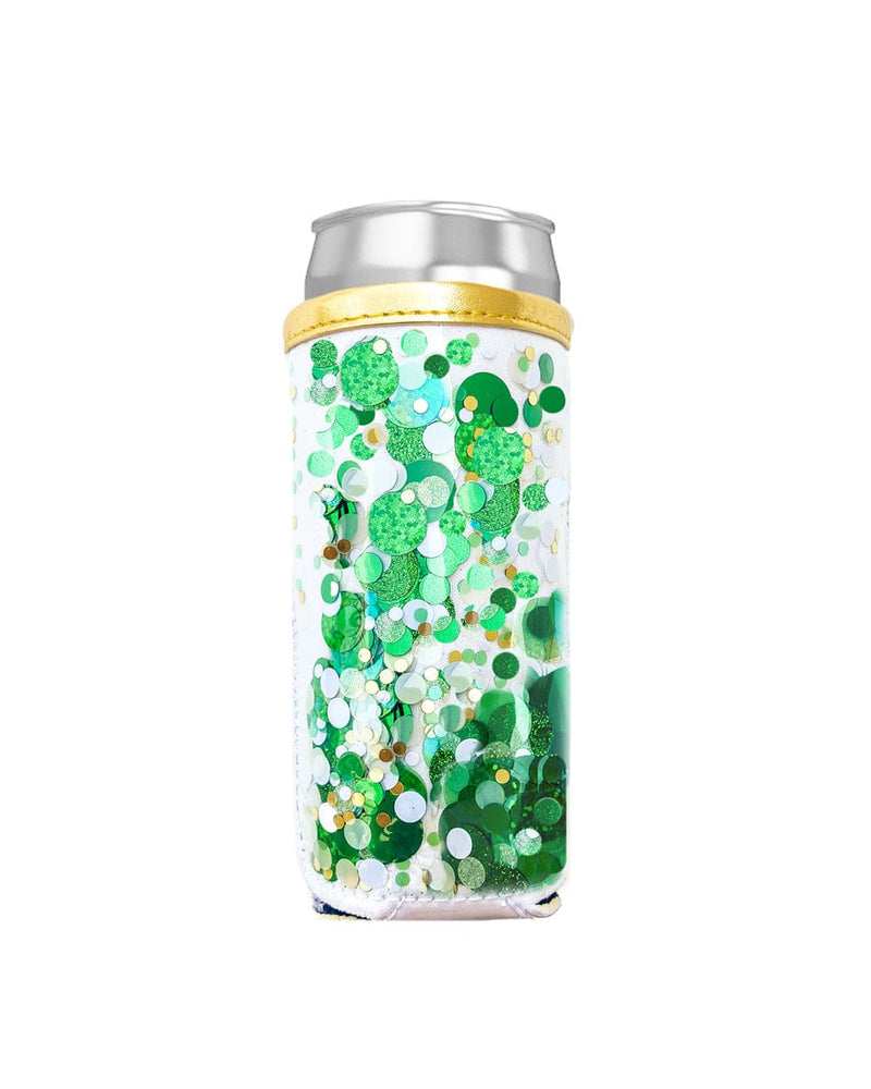 Spirit Squad Orange Burst Confetti Skinny Can Cooler
