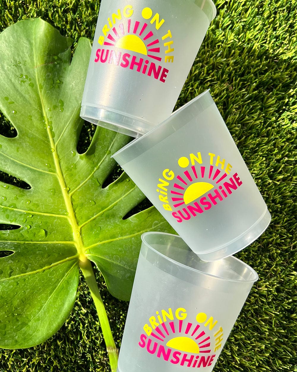 Bring on the Sunshine Reusable Stackable Cups