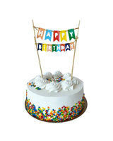 Happy Birthday Cake Pennant