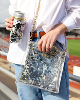 Spirit Squad Blackout Confetti Skinny Can Cooler