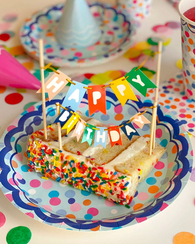 Happy Birthday Cake Pennant