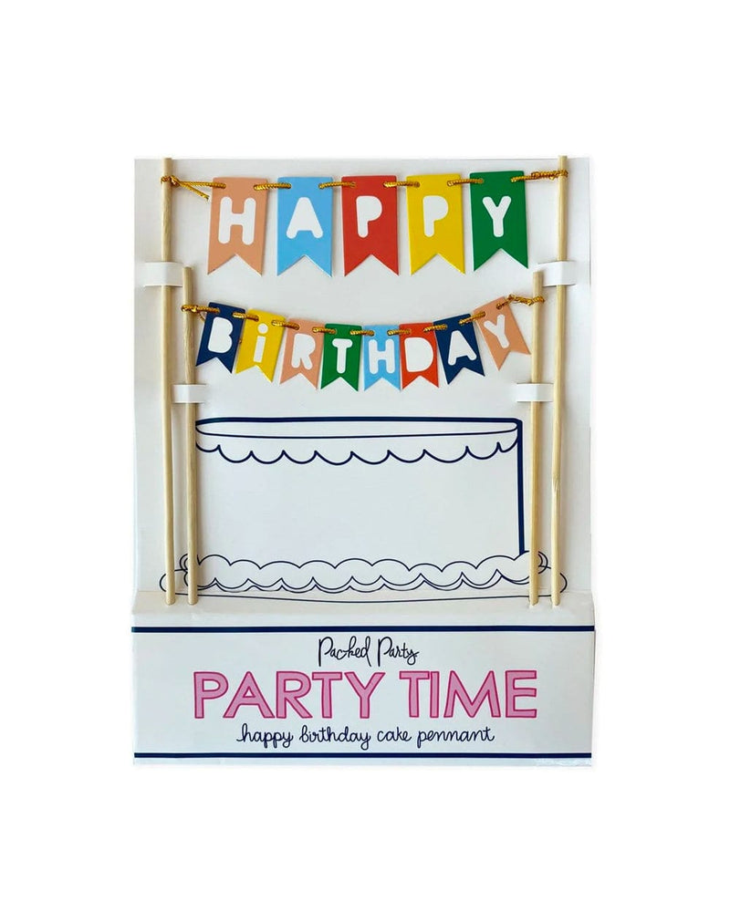 Happy Birthday Cake Pennant