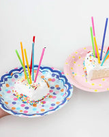 Light Me Up Rainbow Multicolored Party Light Candles Set