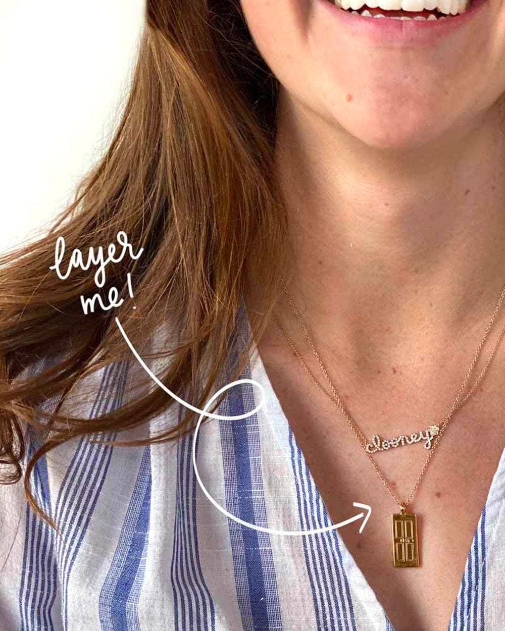 Doorstep Pendant Necklace (Engravable Custom Necklace)