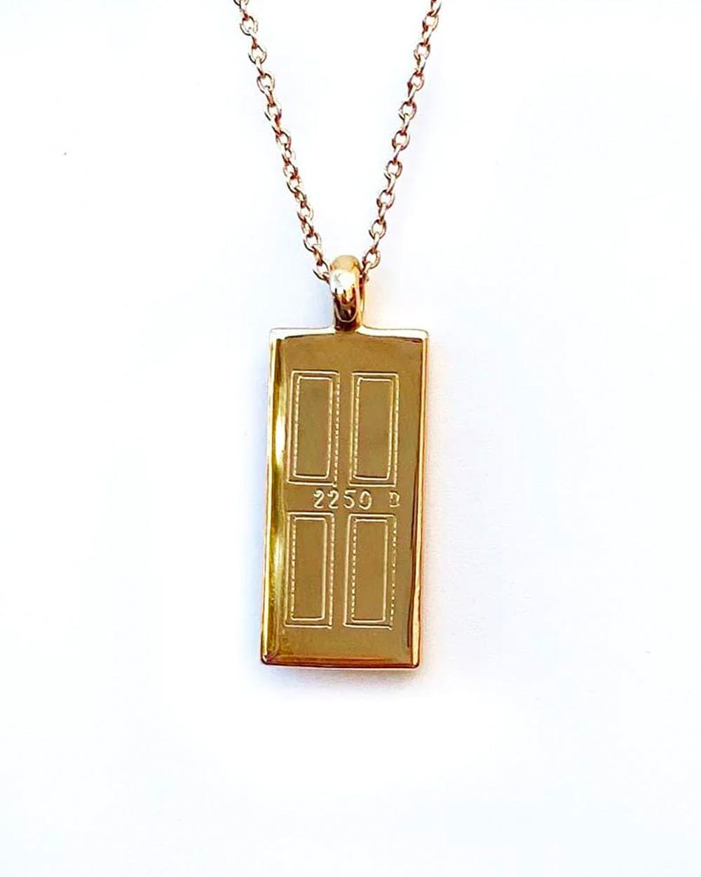 Doorstep Pendant Necklace (Engravable Custom Necklace)
