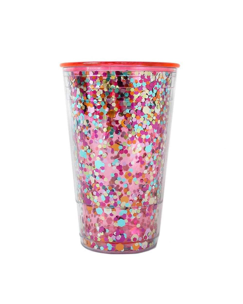 Packed Party Pink Party Confetti Water Bottle