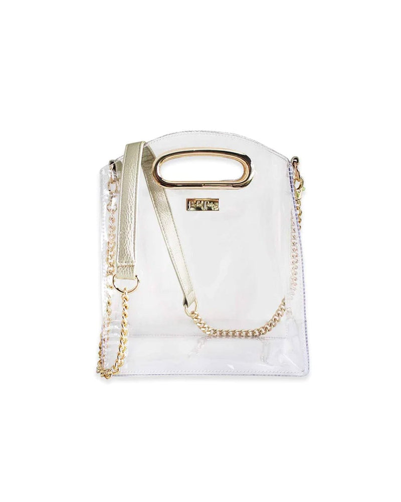 Cooper Clear Crossbody Bag Gold