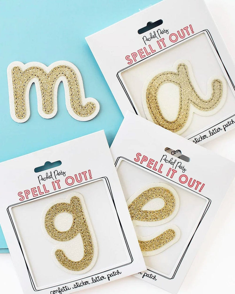 Gold Standard Stick-On Letter