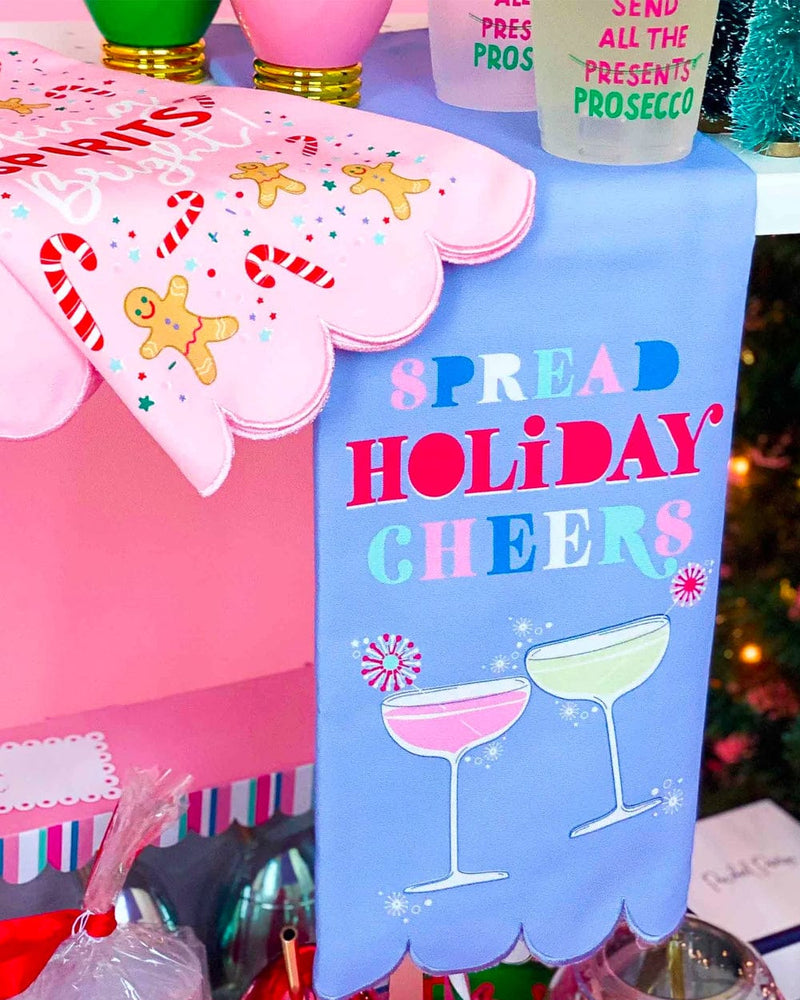 Spread Holiday Cheers Tea Towel