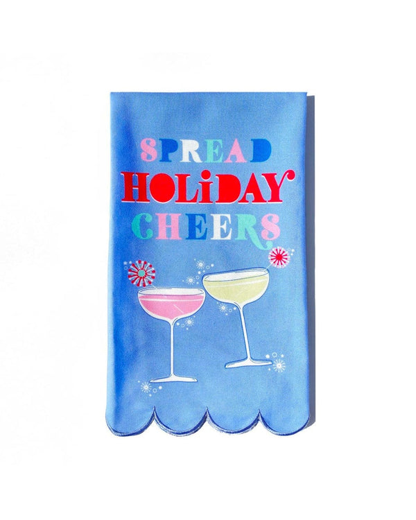 Spread Holiday Cheers Tea Towel