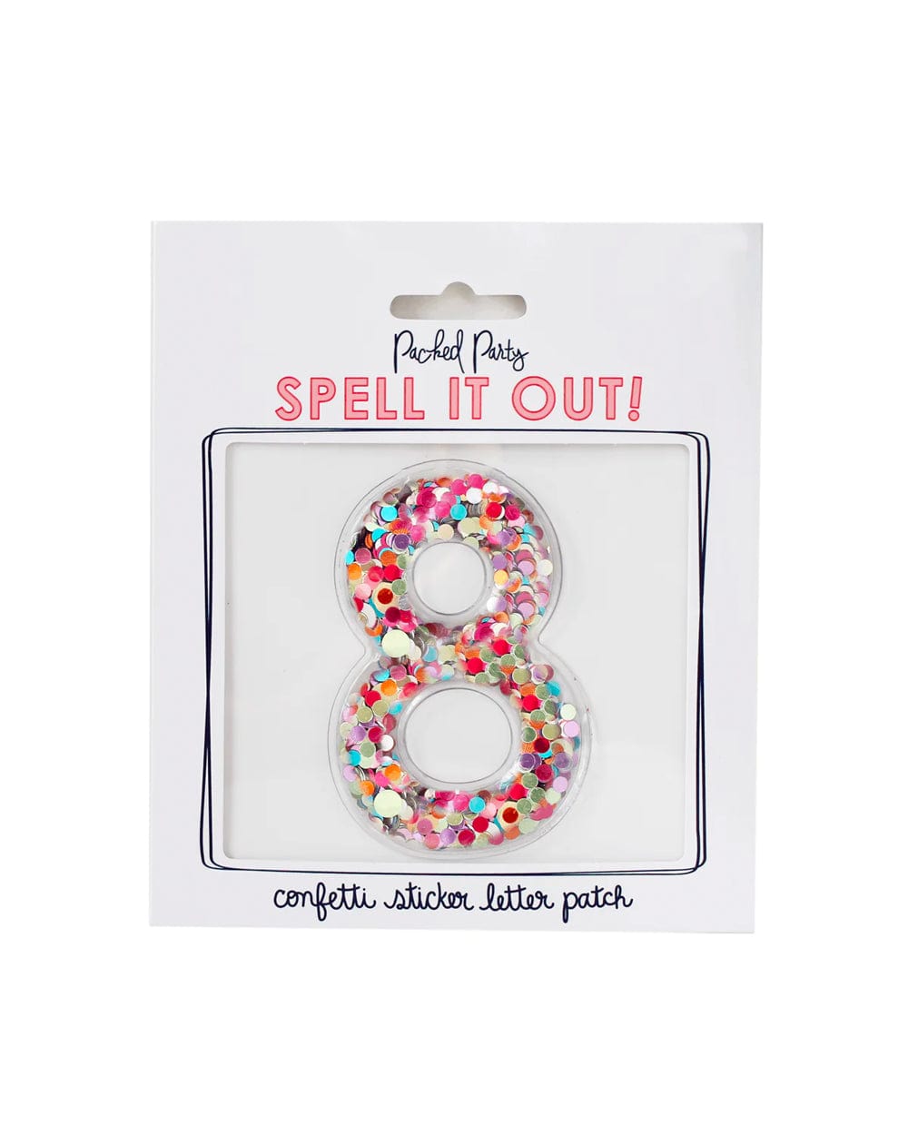 Confetti Number Stickers - Adhesive Patches