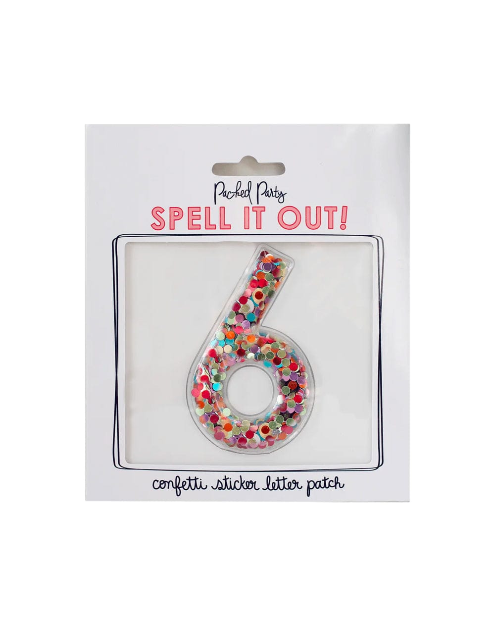 Confetti Number Stickers - Adhesive Patches