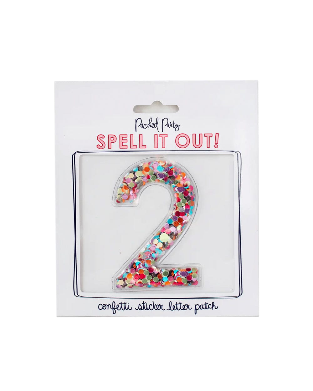 Confetti Number Stickers - Adhesive Patches