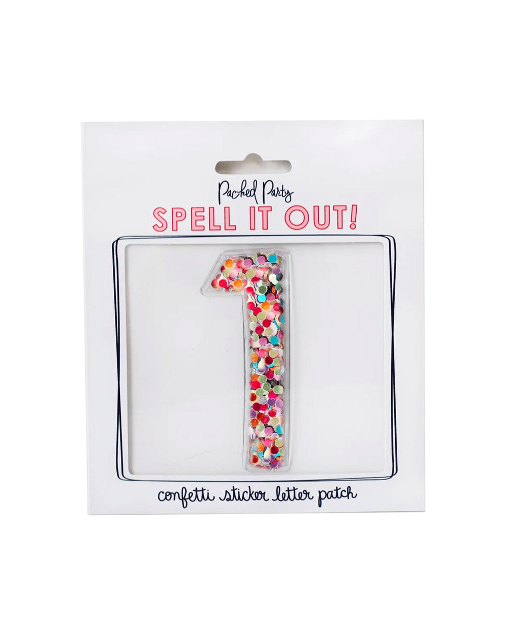 Confetti Number Stickers - Adhesive Patches