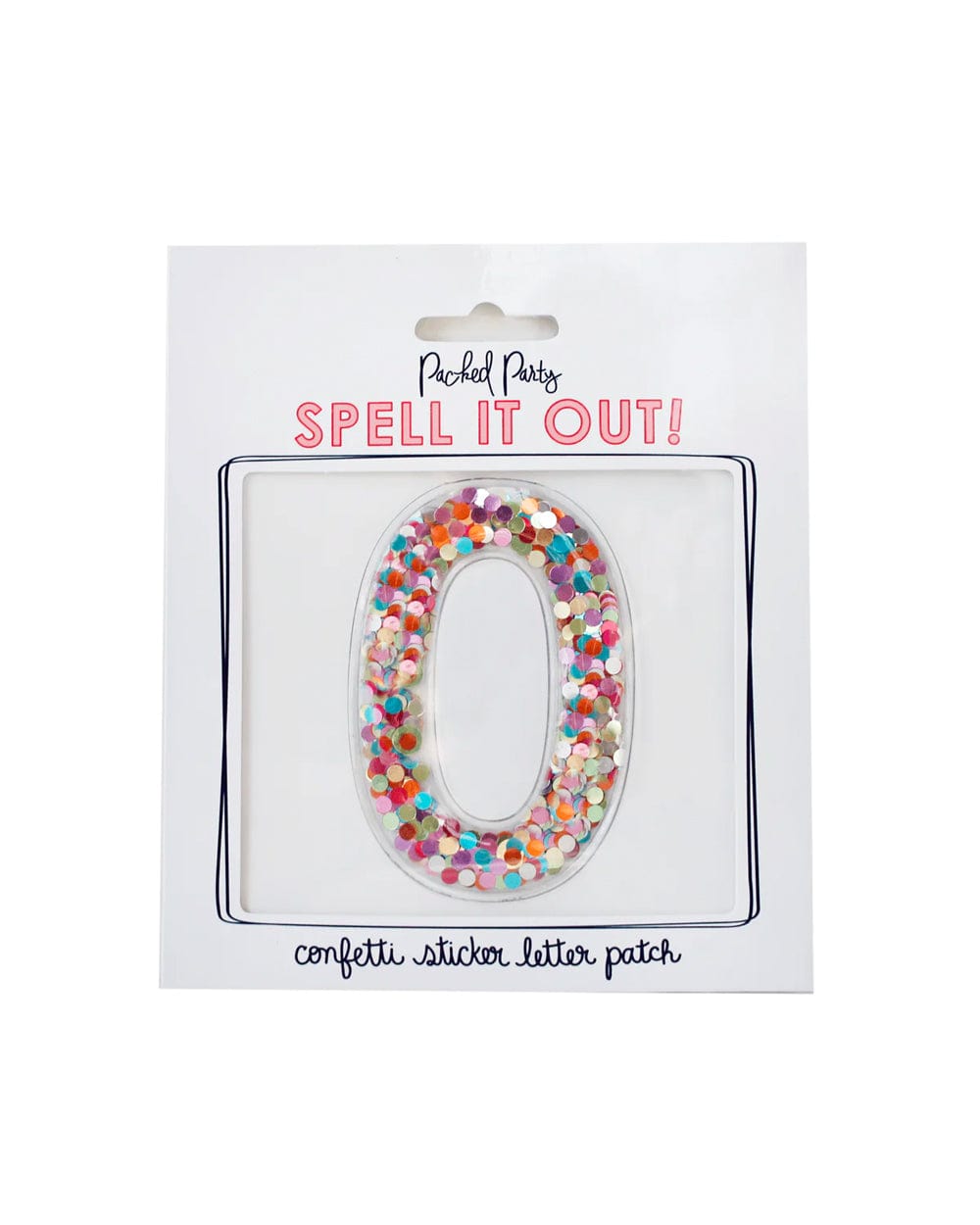 Confetti Number Stickers - Adhesive Patches