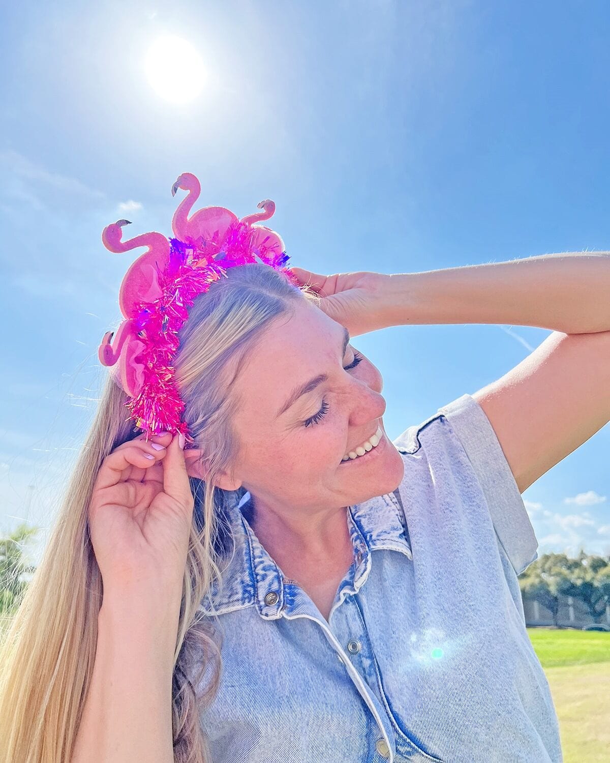 Pink Flamingo Novelty Headband