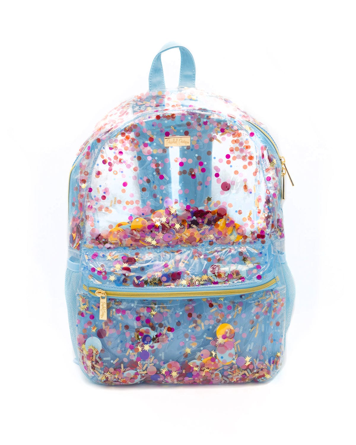 Multicolor Confetti Clear Backpack