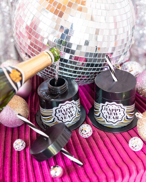 New Year's Eve Top Hat Party Sipper Cups