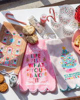 Life Is What You Bake It Holiday Tea Towel