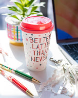 better latte than never to-go coffee cups (set of 10)