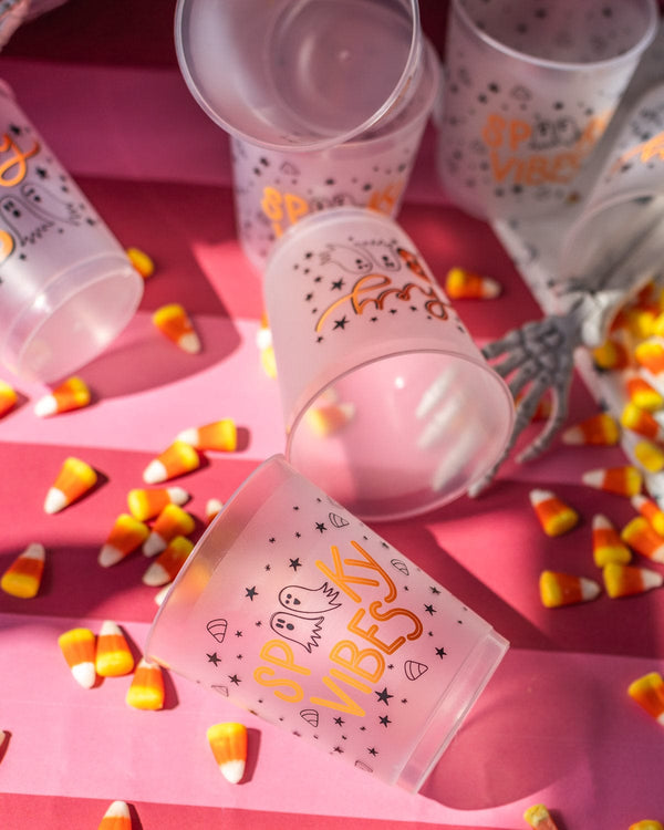 Spooky Vibes Shatterproof Reusable Party Cups (set of 10)