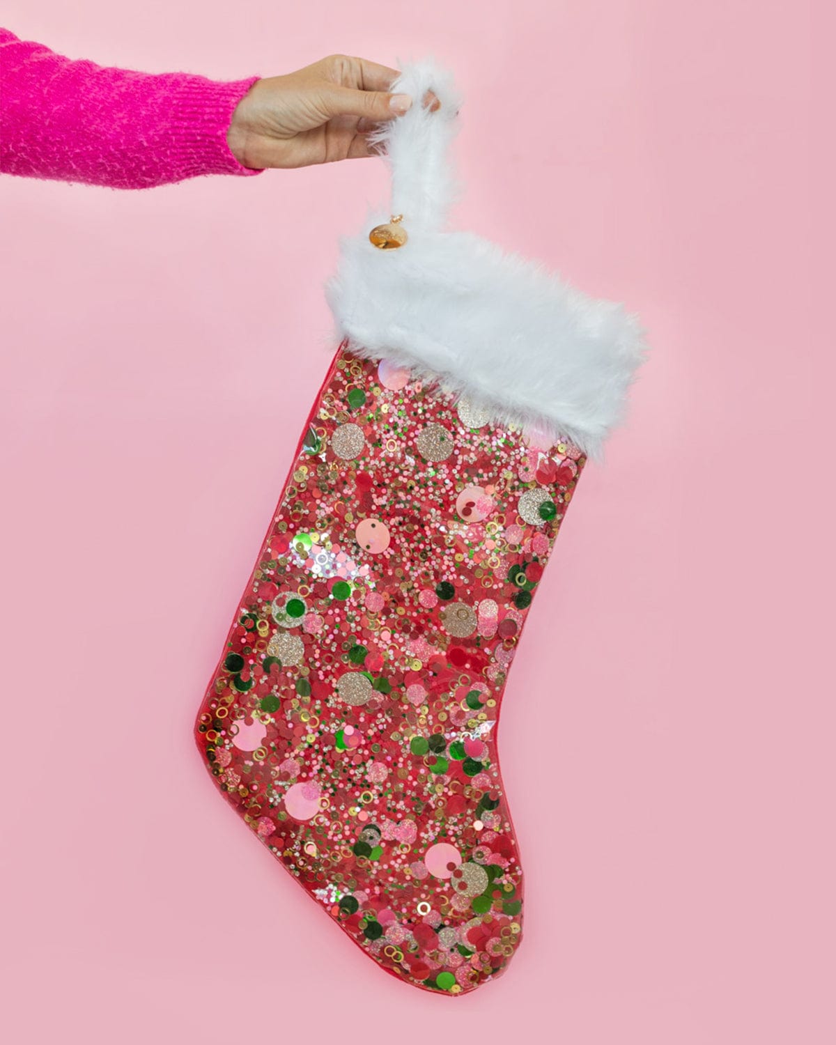 Holiday Spirit Confetti Stocking