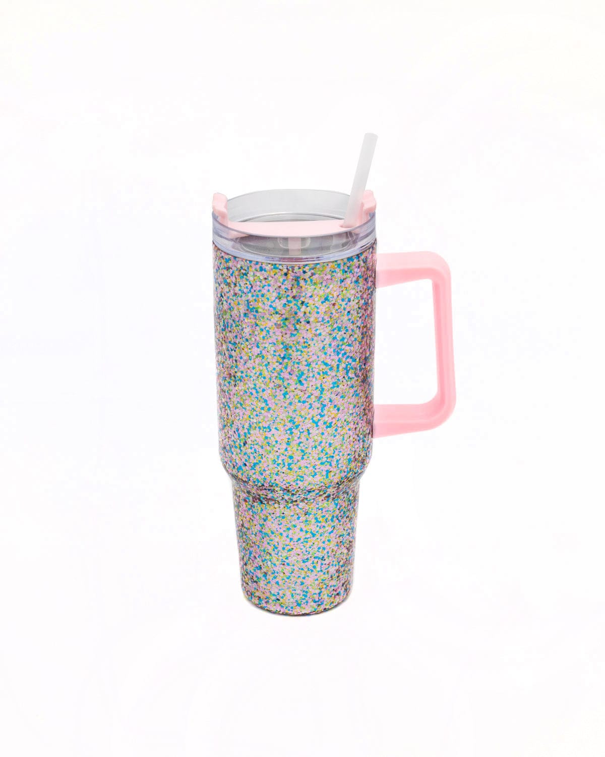 Packed Party 'Coffee Time Sparkle' 16 oz. Pink Coffee Tumbler, Double Wall  Plastic Tumbler, 2-Pack
