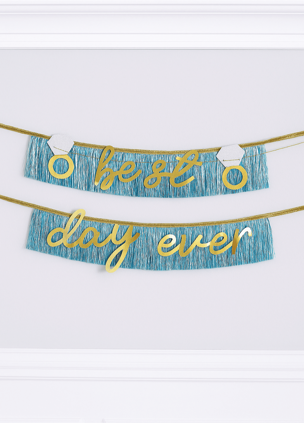 Best Day Ever Bachelorette & Wedding Shower Fringe Garland Banner