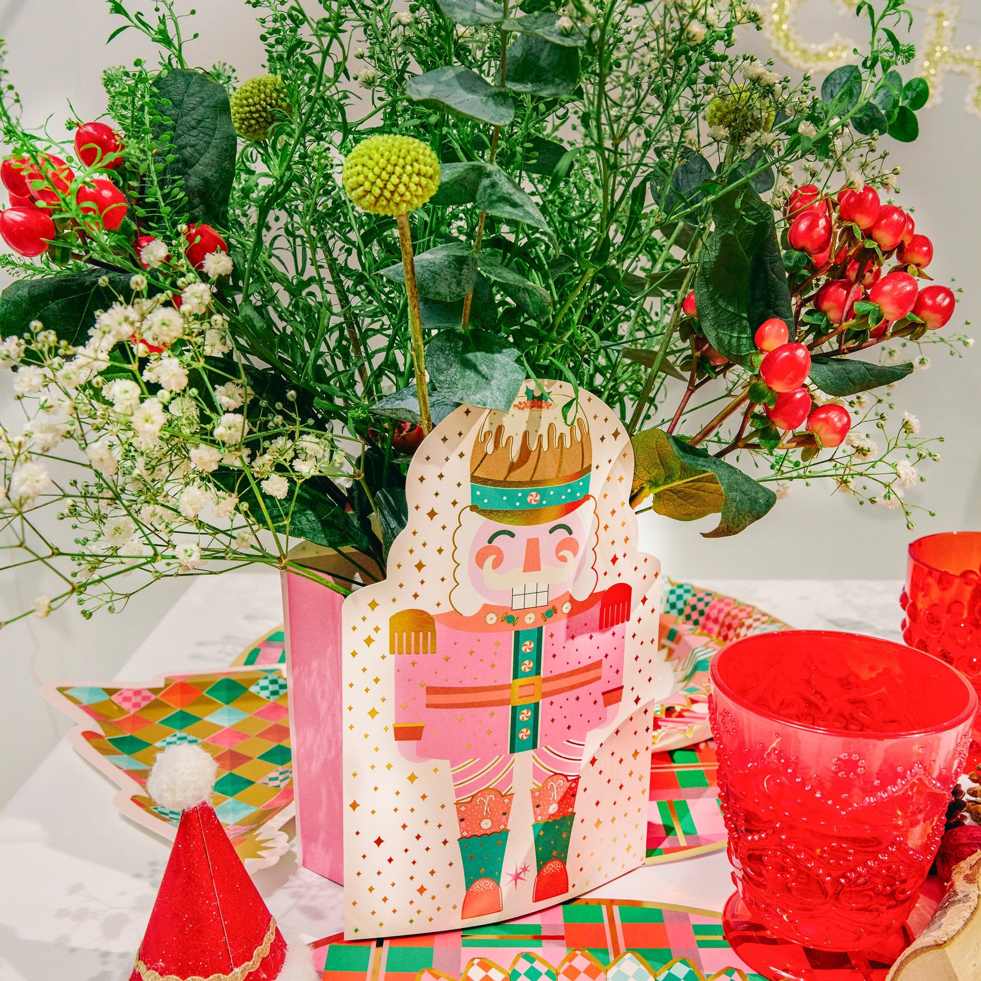 Nutcracker Pop-Up Vase Slip Covers (set of 3)