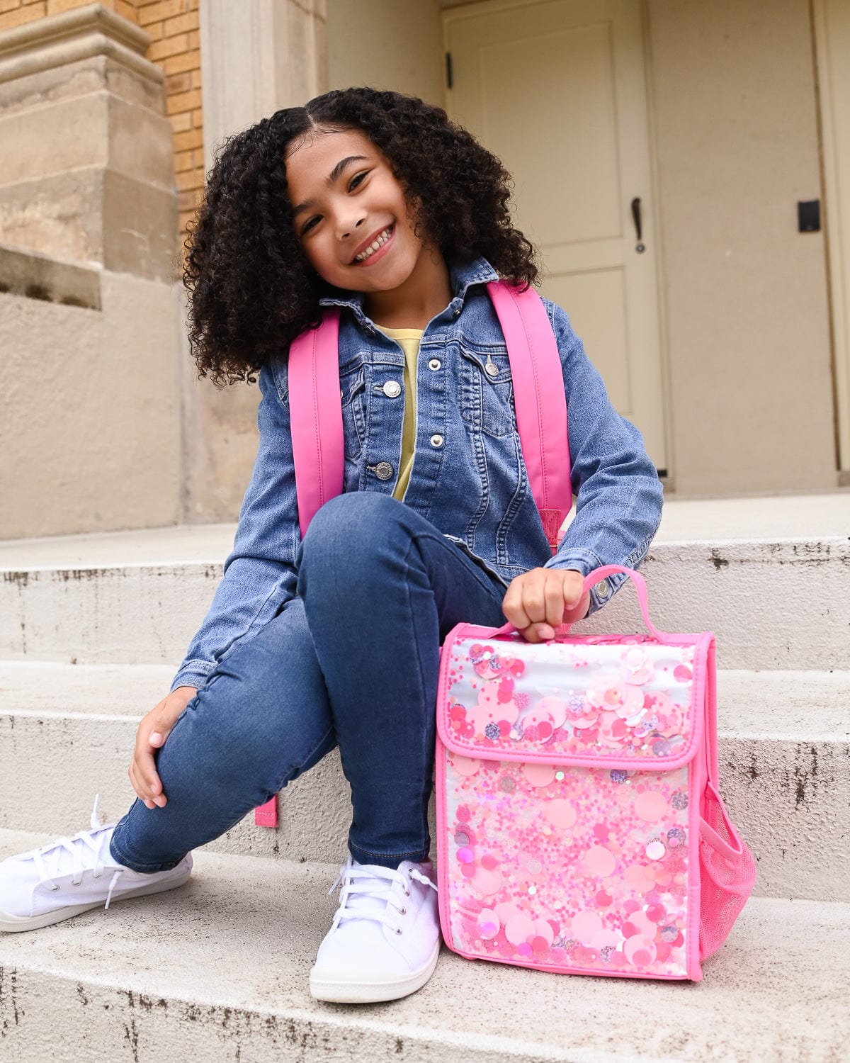 Pink Confetti Party Insulated Lunchbox
