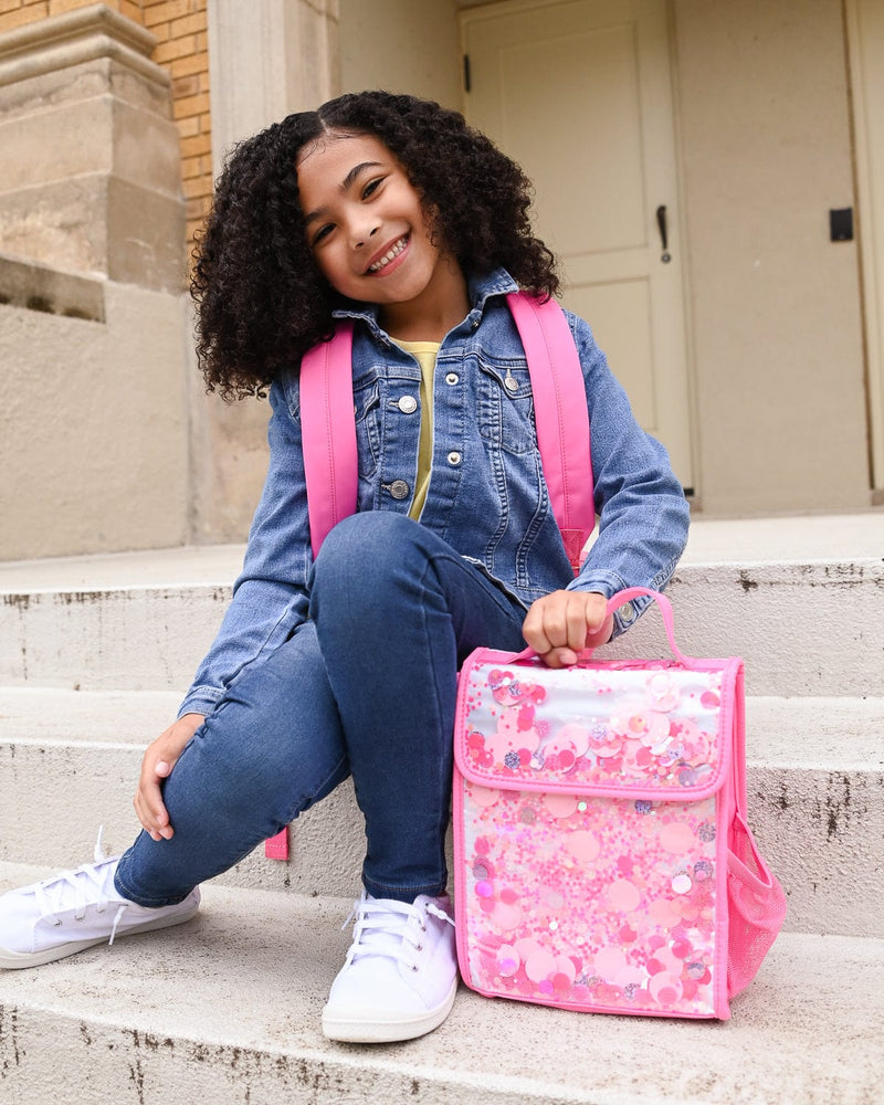 Glitter Party Insulated Lunchbox | Pink Lunchbox | Packed Party