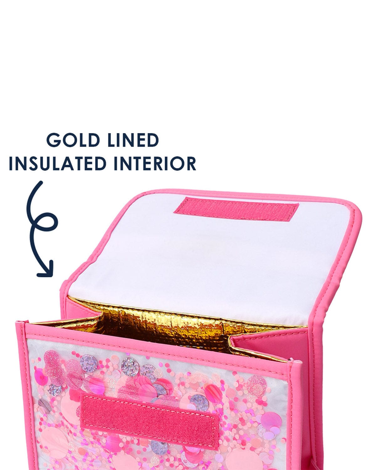 Pink Confetti Party Insulated Lunchbox