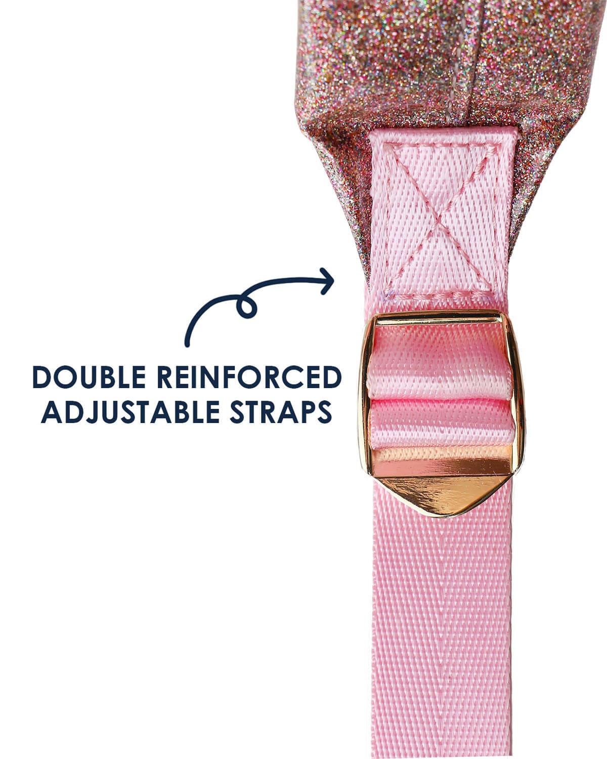 Pink Glitter Party Backpack & Lunchbox Bundle