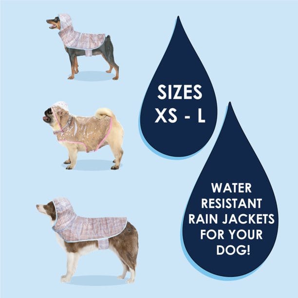 Grid Raincoat For Dogs