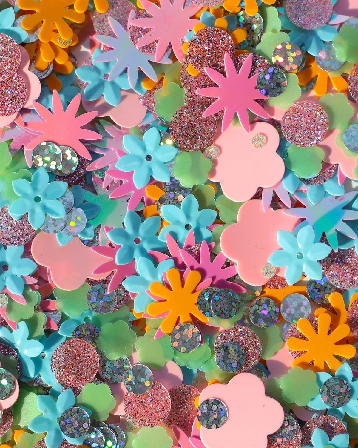 Flower Shop Confetti Clear Backpack