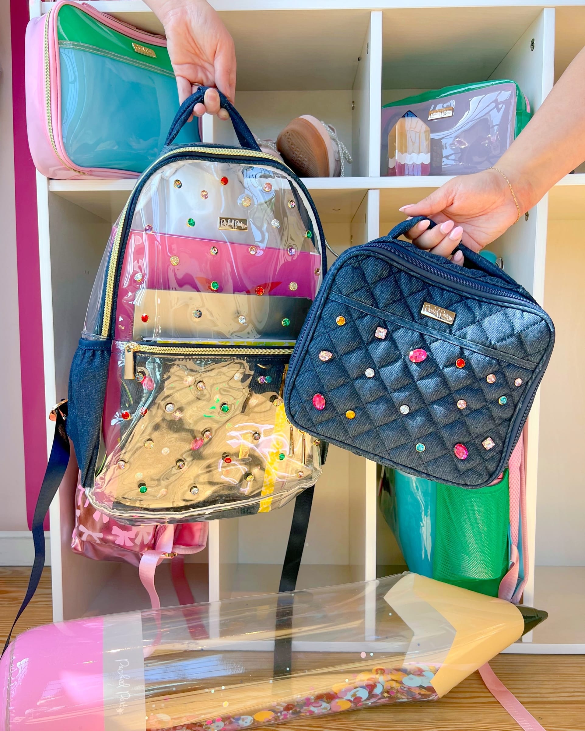 Denim and Gems Backpack and Lunchbox Bundle