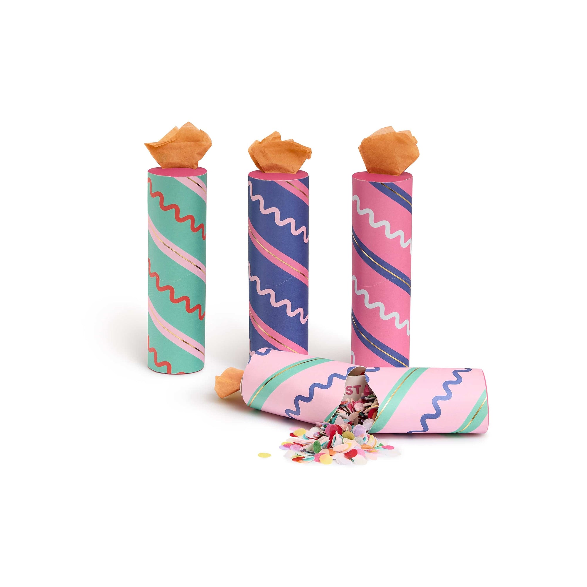 Birthday Bash Confetti Poppers (6 count)