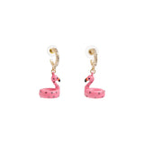 Flamingo Floatie Dangle Earrings